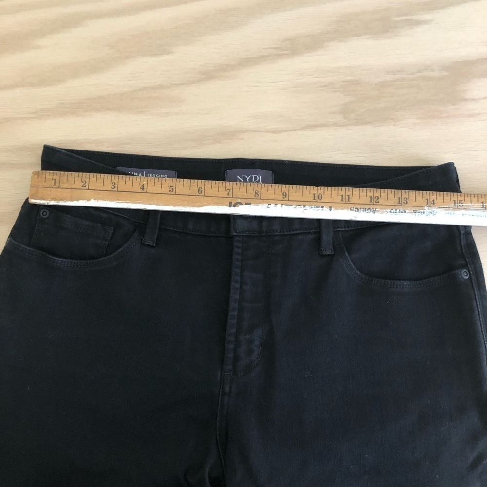 NYDJ Alina Legging Liftxtuck Black 8 Long - Picture 7 of 14